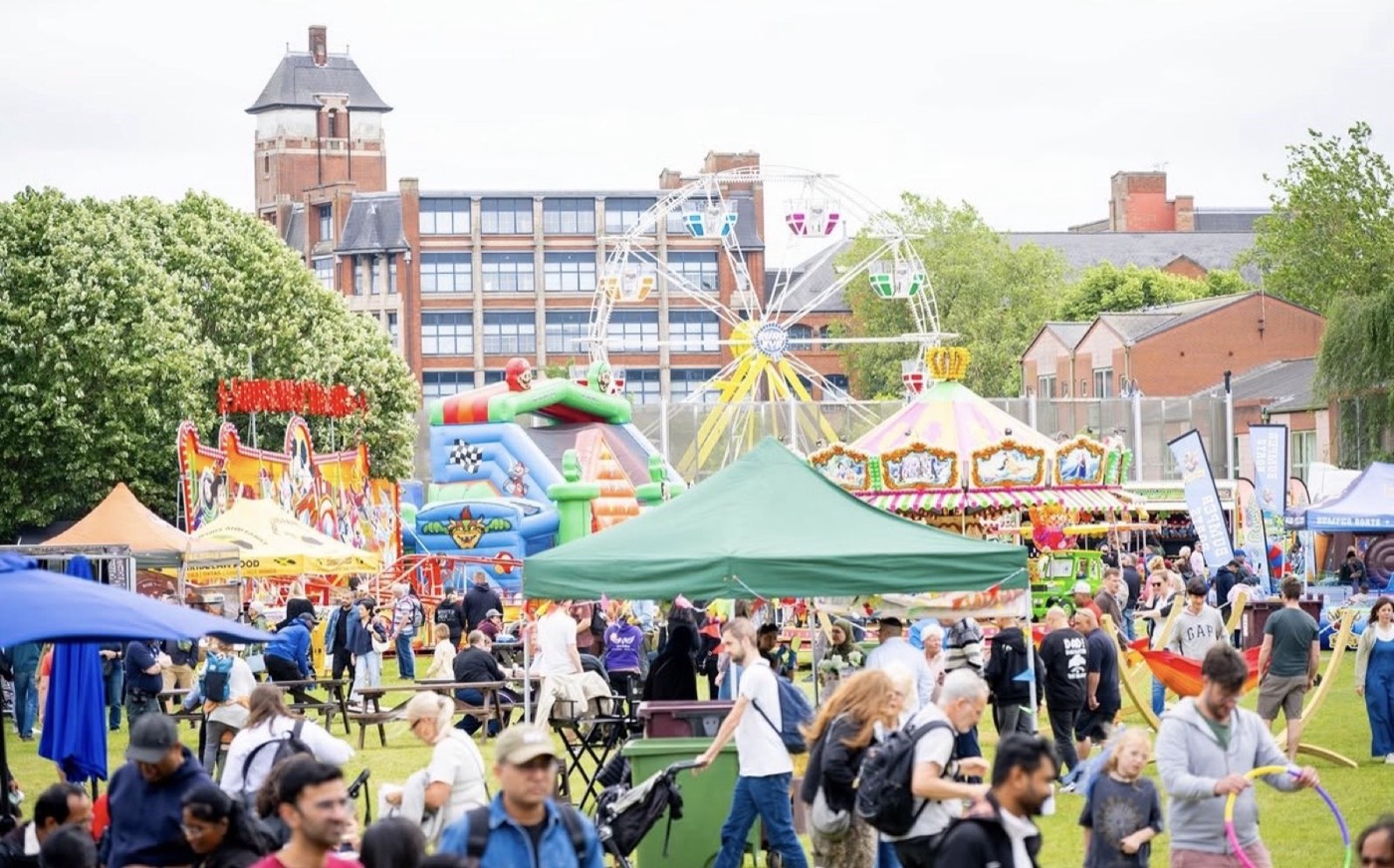 On-site event coordination during a Leicester City Council public festival.